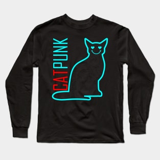 Cat punk Long Sleeve T-Shirt